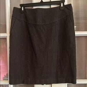 Banana Republic SZ 10 Classic Black/Gray Women's Pencil Skirt Stretch Pockets